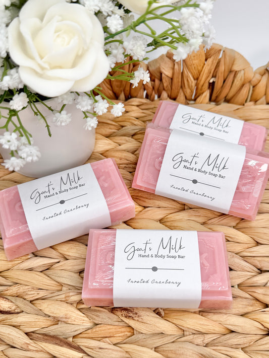 Frosted Cranberry Goat Milk Soap