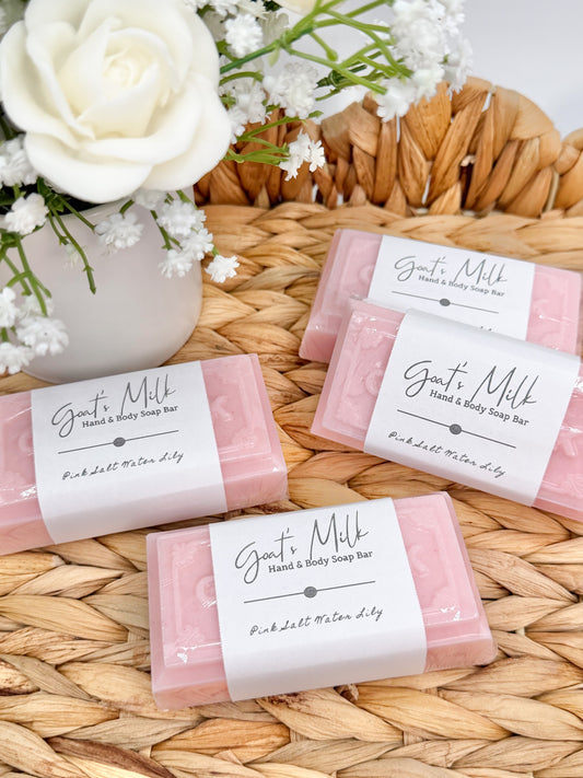 Pink Salt & Water Lily Goat Milk Soap