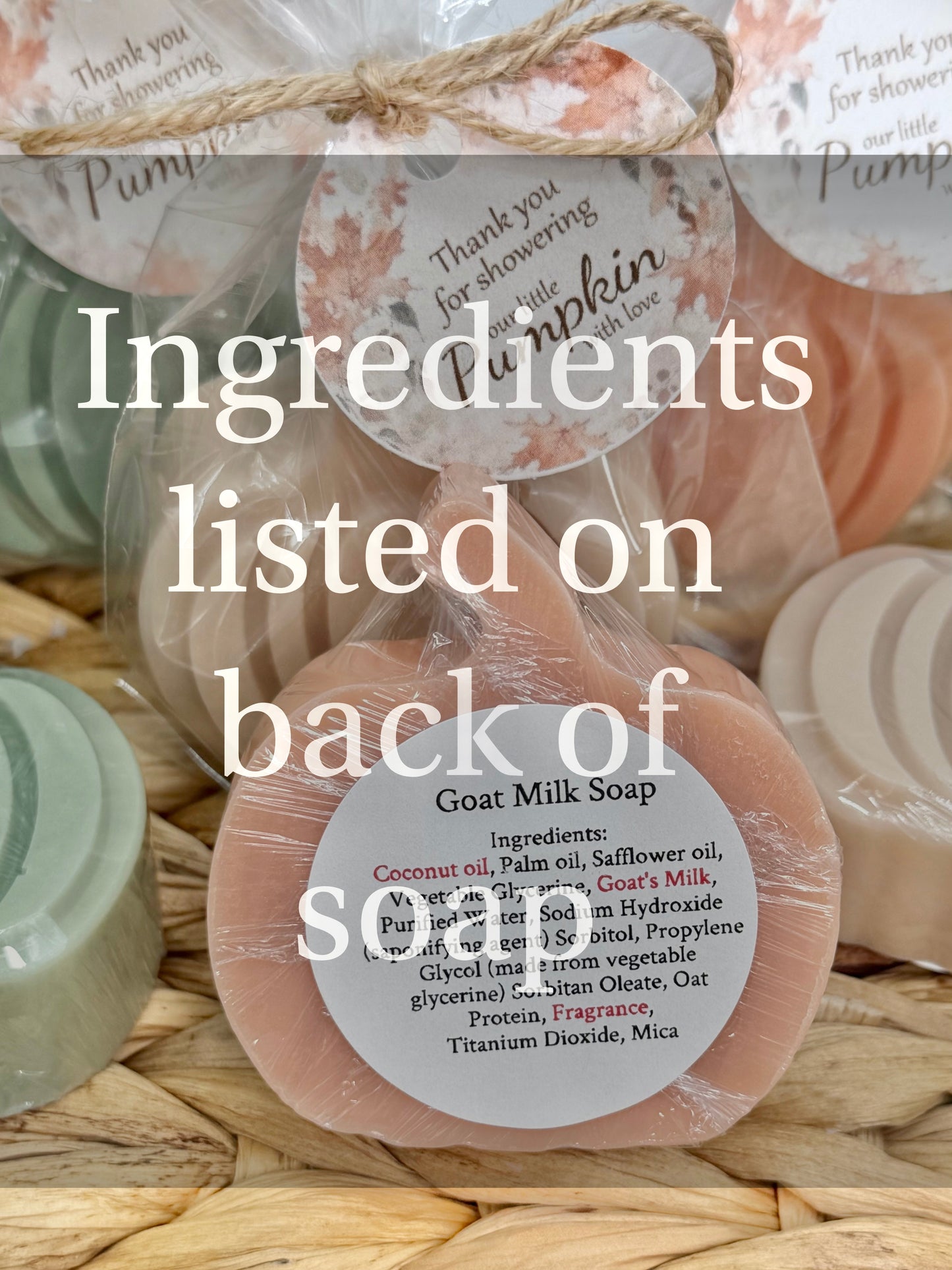 Set Of 6 Pumpkin Goat Milk Soap