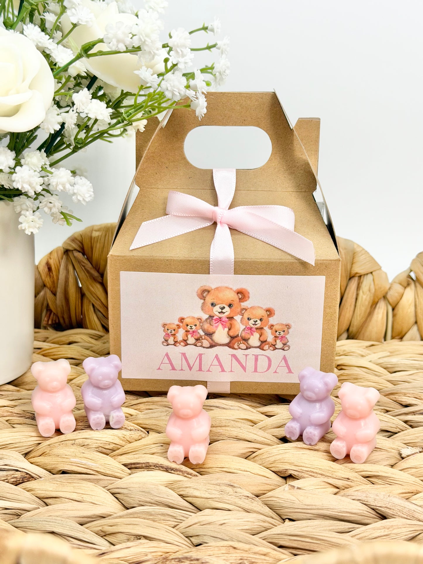 Personalized Mini Bear Goat Milk Soap