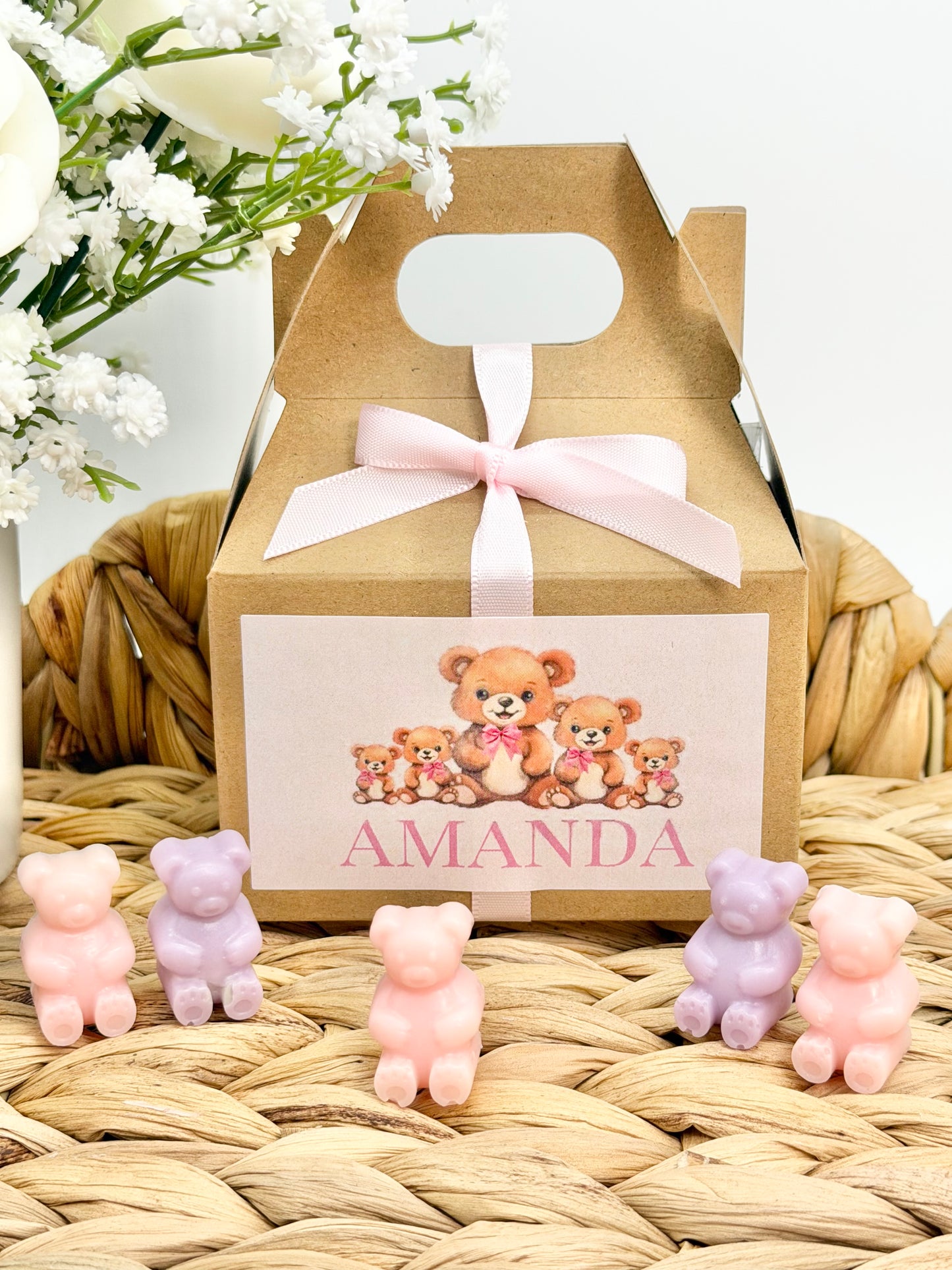Personalized Mini Bear Goat Milk Soap