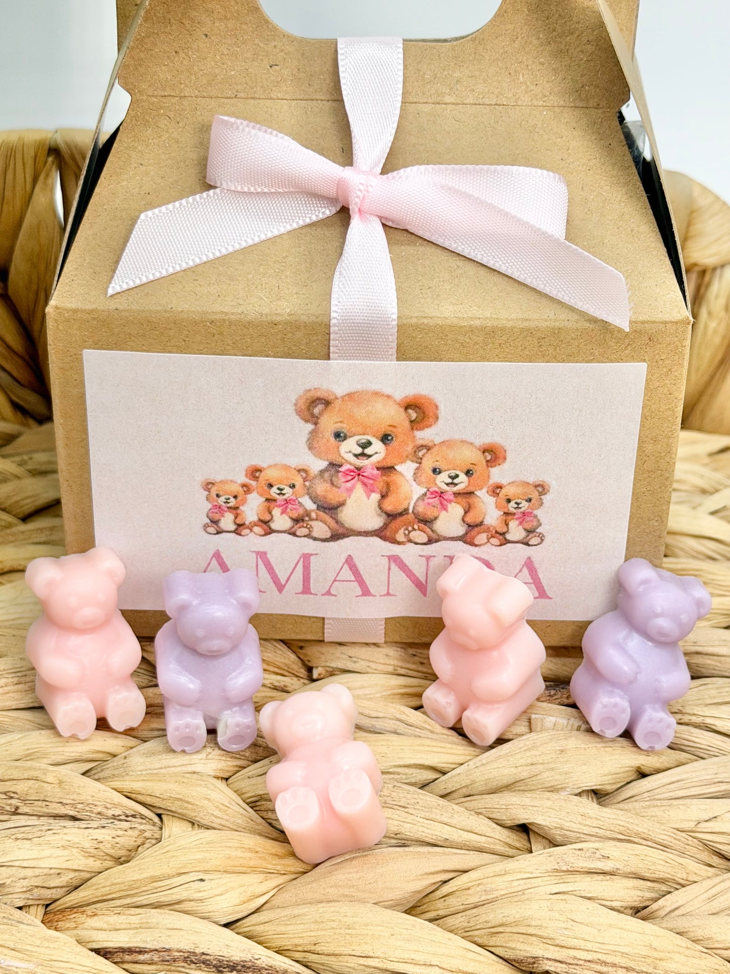 Personalized Mini Bear Goat Milk Soap